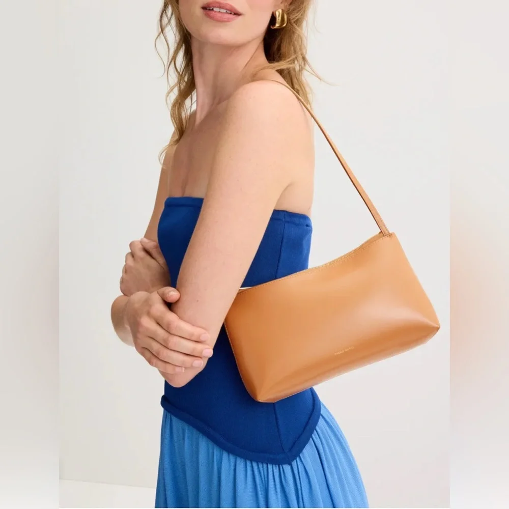 🆕 Mansur Gavriel Gaia Leather Shoulder Bag - Picture 2 of 12